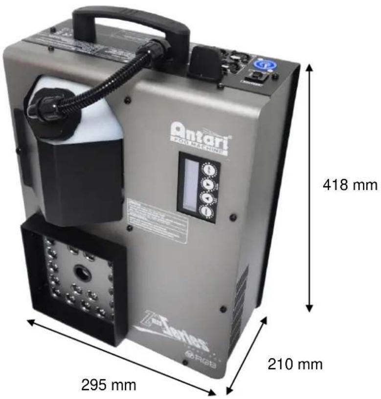 Antari Z-1520 RGB - 機器尺寸 - 1