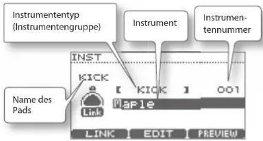 ROLAND TD-11 - Ändern des Instruments - 2