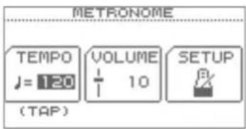 ROLAND TD-11 - Na tela DRUM KIT (pág. 11), pressione o botão [F1] (TEMPO). - 1
