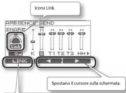 ROLAND TD-11 - Regolazione della quantità di ambiente per ogni pad (SEND) - 1