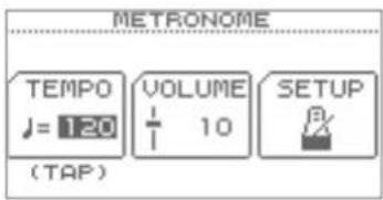 ROLAND TD-11 - Druk in het DRUM KIT-scherm (p. 11) op de [F1]-knop (TEMPO). - 1
