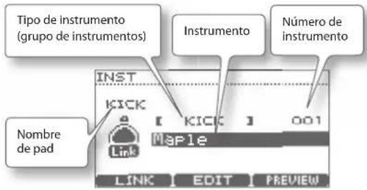 ROLAND TD-11 - Cambio del instrumento - 2