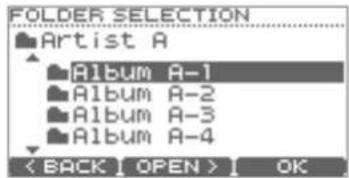 ROLAND TD-11 - Een map selecteren - 1