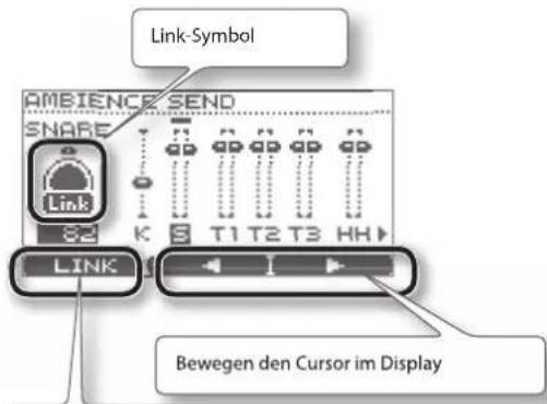 ROLAND TD-11 - Anpassen des Raumklangpegels für jedes Pad (SEND) - 1
