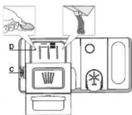 WHIRLPOOL WSFC 3M27 X - PLNENIE DÁVKOVAČA UMÝVACIEHO PROSTRIEDKU - 1