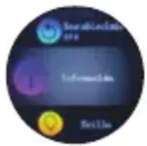 DCU Smartwatch Metal - More functions interface (configuration): - 2