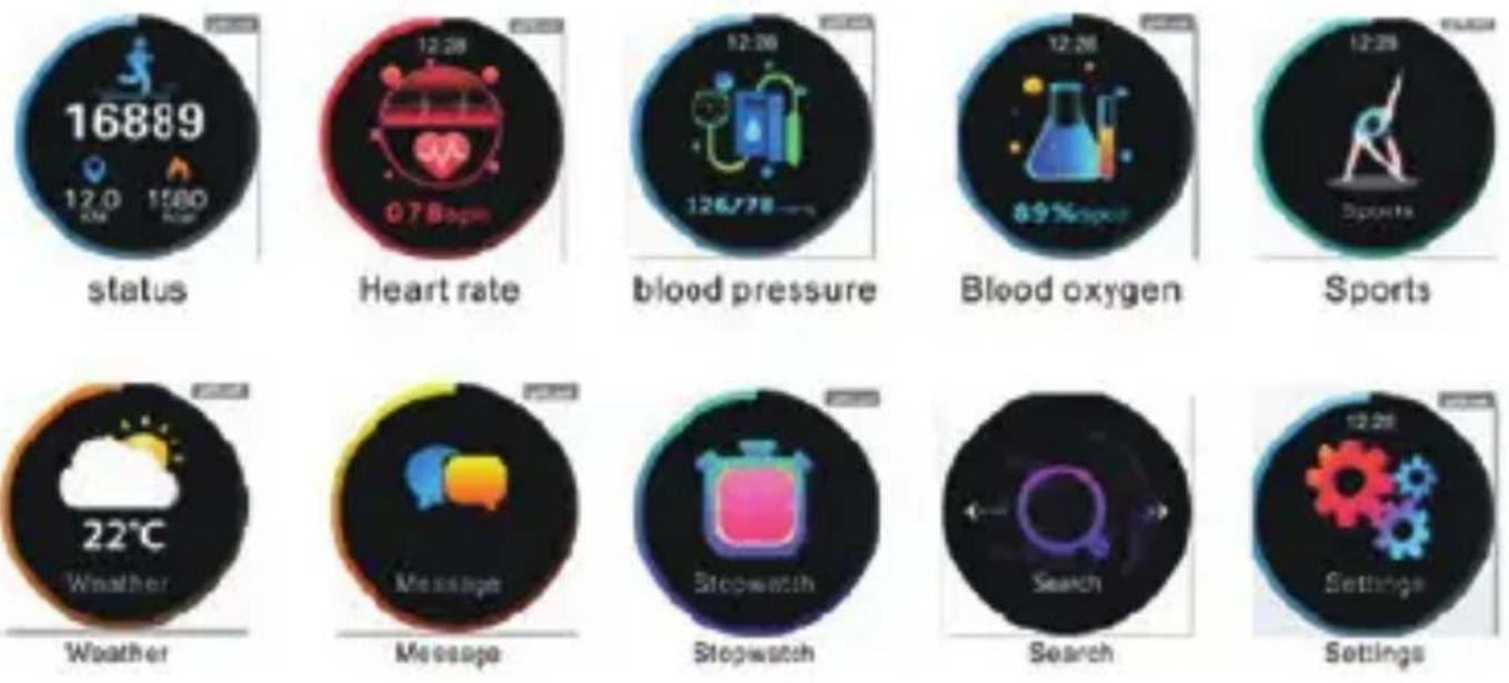 DCU Smartwatch Metal - MAIN DIAL INTERFACE: - 4