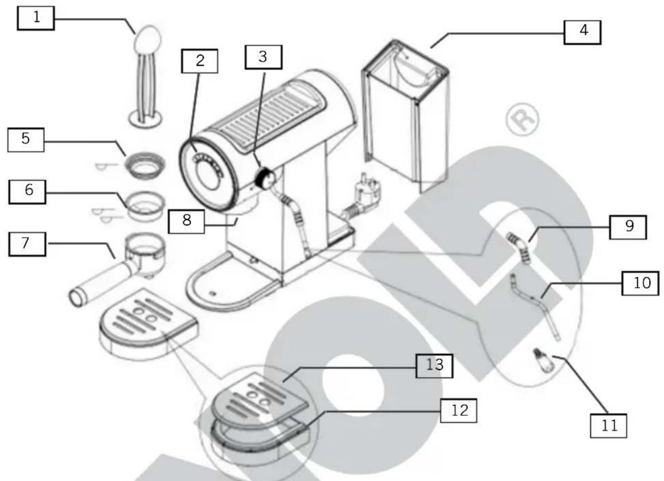 UNOLD Piccopresso 28636 - EINZELTEILE - 1