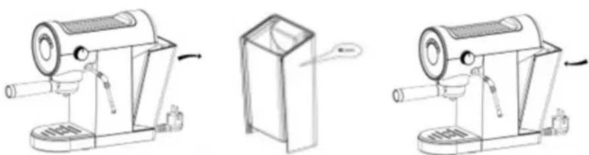 UNOLD Piccopresso 28636 - Llenar el deposito de agua - 1