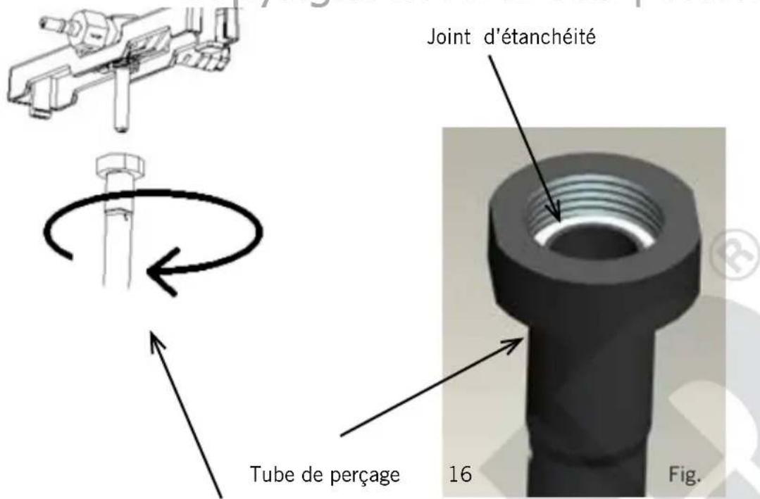 UNOLD Franzl 48975 - Remplacer le joint d'étanchéité sur le tube de perçage de l'unité de perçage - 1
