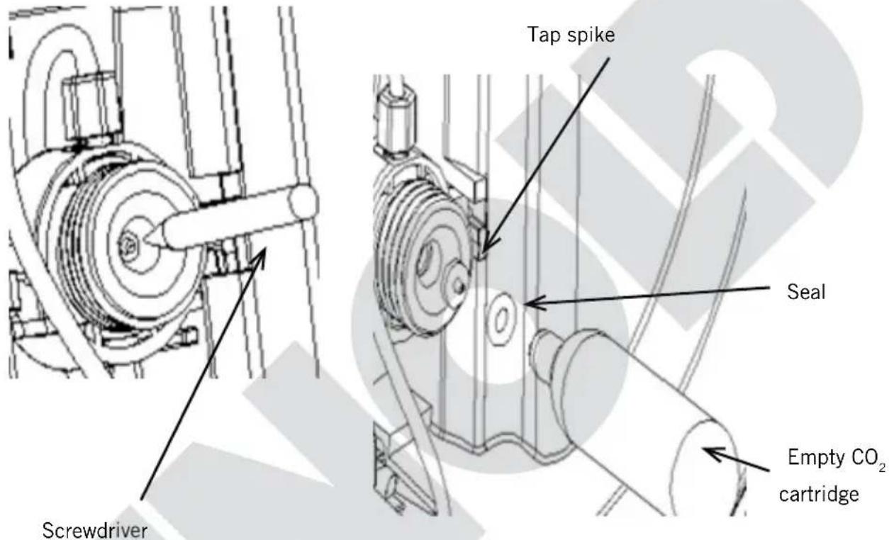 UNOLD Franzl 48975 - Replacing the tap spike and seal - 1