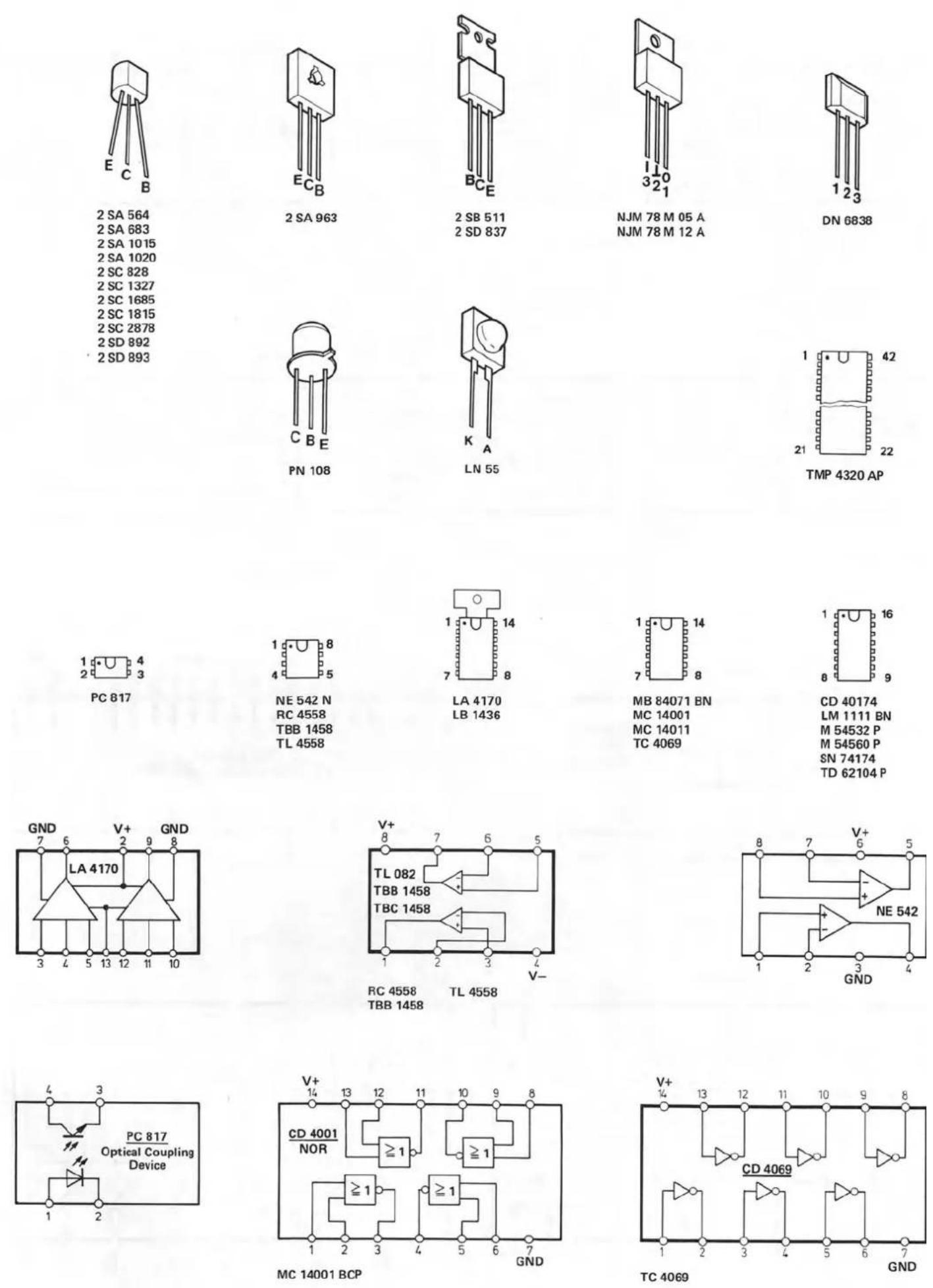 DUAL C 844 - Transistorentabelle Dolby - 10