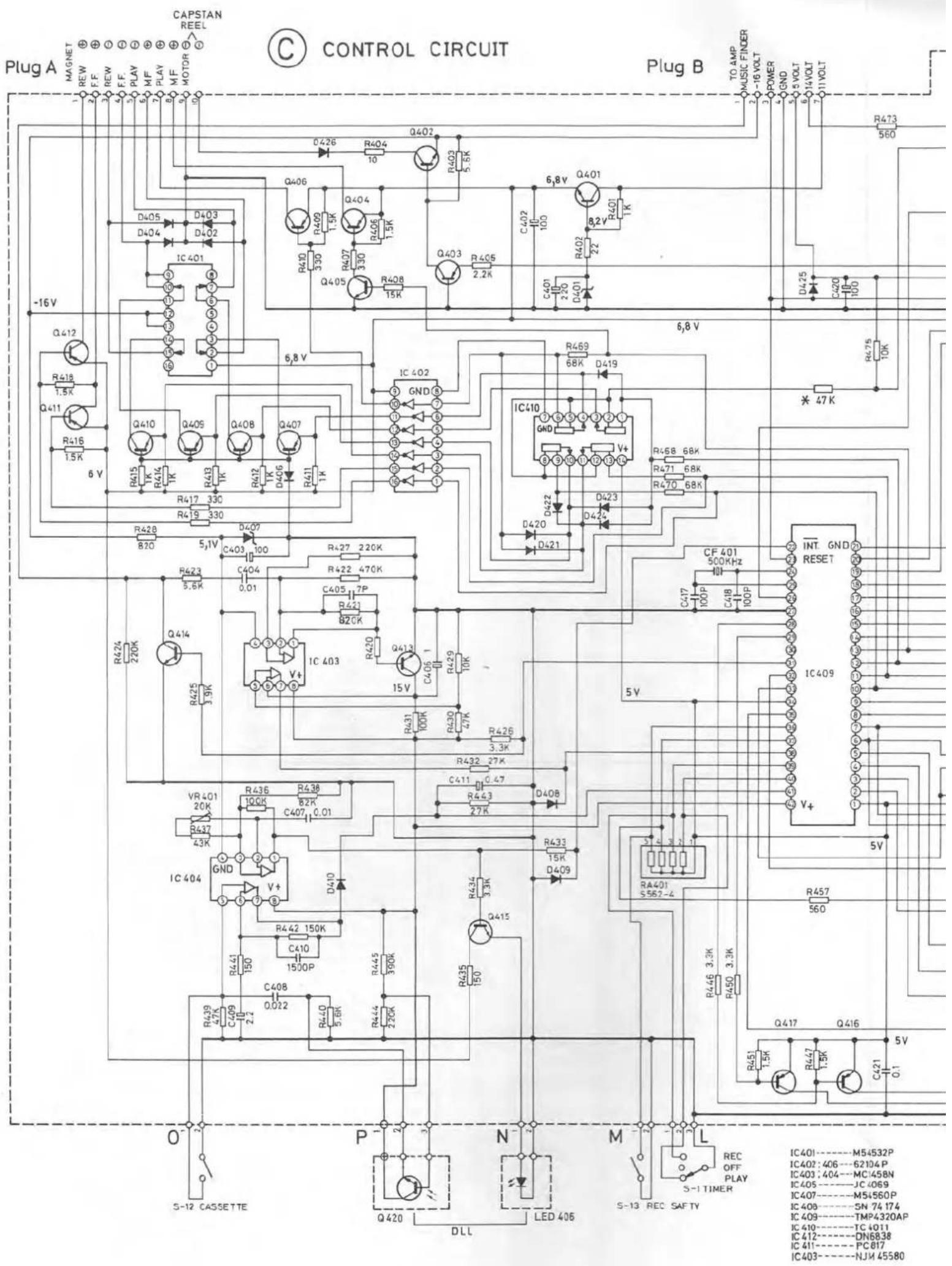DUAL C 844 - Transistorentabelle Dolby - 8