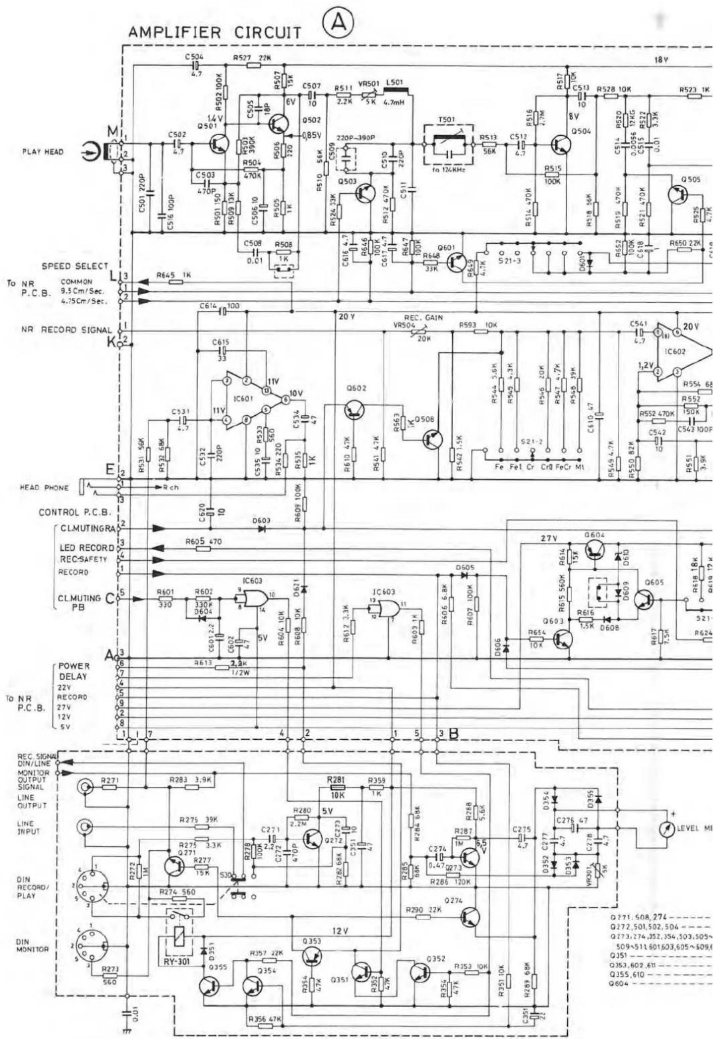DUAL C 844 - Transistorentabelle Dolby - 4