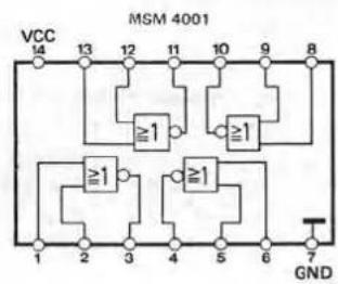 VCC MSM 4001 13 12 11 10 9 8 ≥1 ≥1 ≥1 ≥1 1 2 3 4 5 6 7 GND