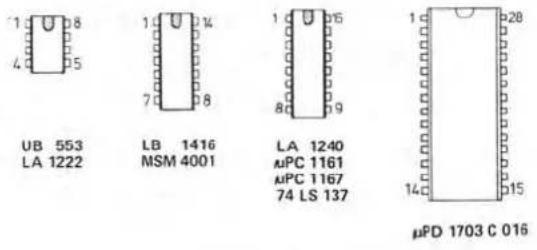 UB 553 LA 1222 LB 1416 MSM 4001 LA 1240 µPC 1161 µPC 1167 74 LS 137 µPD 1703 C 016