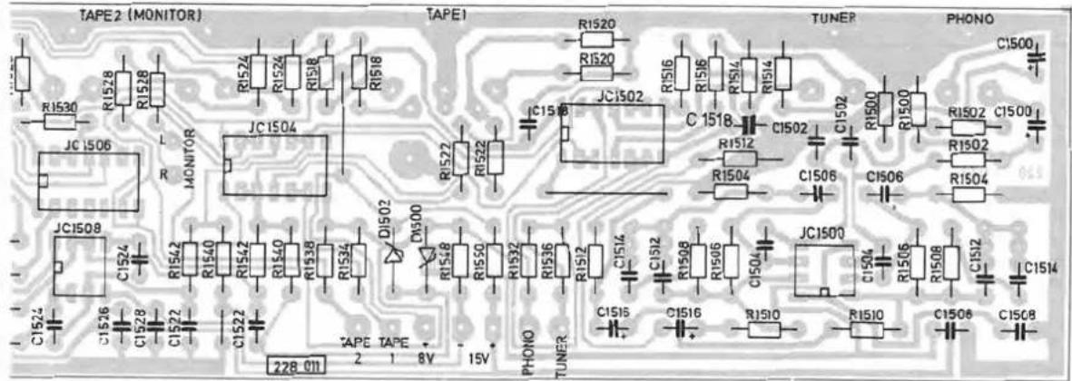 erplatte board sèlecteur 228 022 NPUT SELECTOR