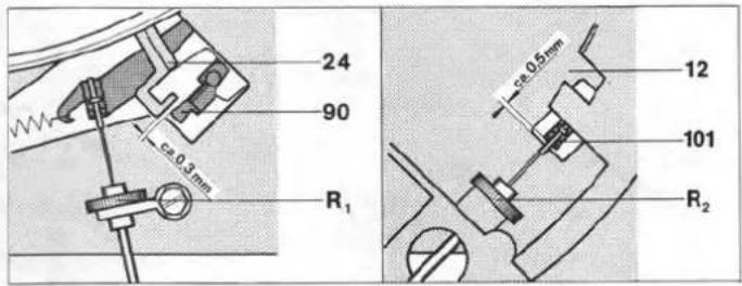 24 90 ca 0.3mm R₁ ca 0.5mm 12 101 R₂