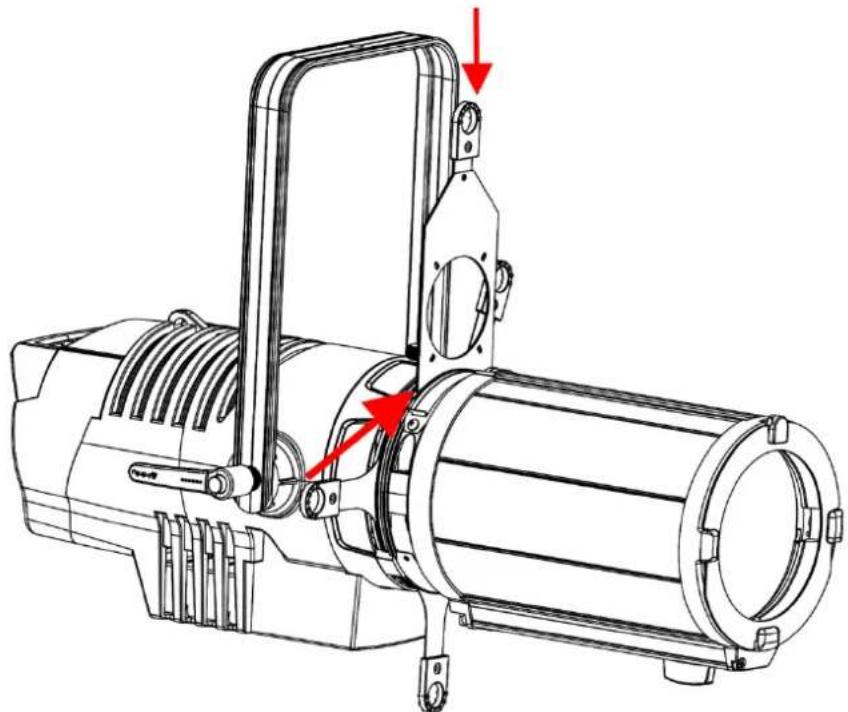 INFINITY TS-260C7 Profile Engine - Installation du porte-gobo - 1