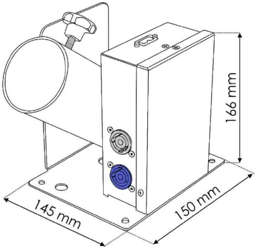 Showtec FX Shot MKII - Dimensions - 1