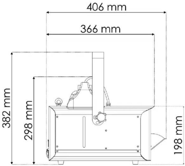 Showtec Stellar FZ-1000 Fazer - Dimensions - 1