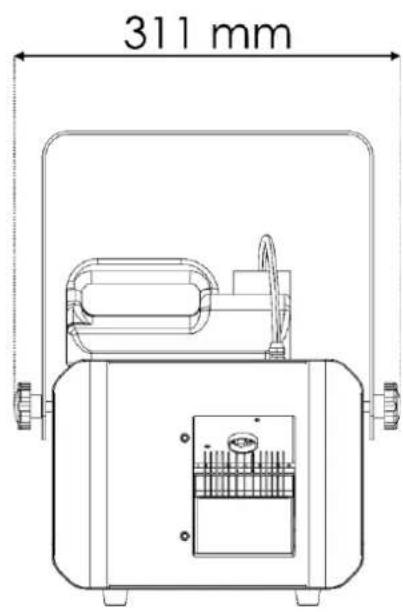 Showtec Stellar FZ-1000 Fazer - Dimensions - 2