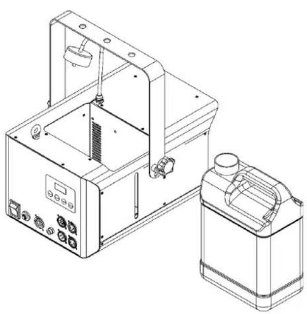 Showtec Stellar FZ-1000 Fazer - Vidange du réservoir après utilisation - 2
