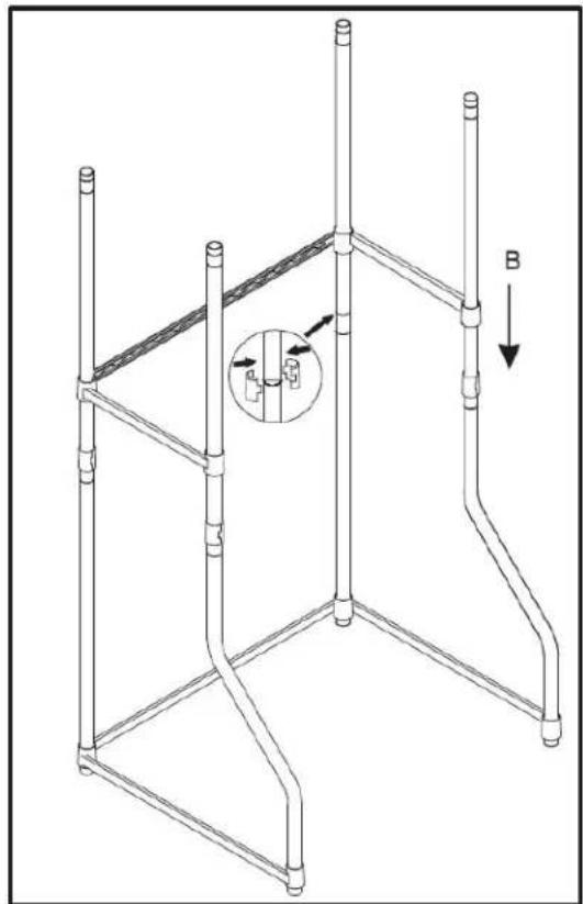 DANBY DLS060WDB - Step 3: Assembling the middle support frame - 1