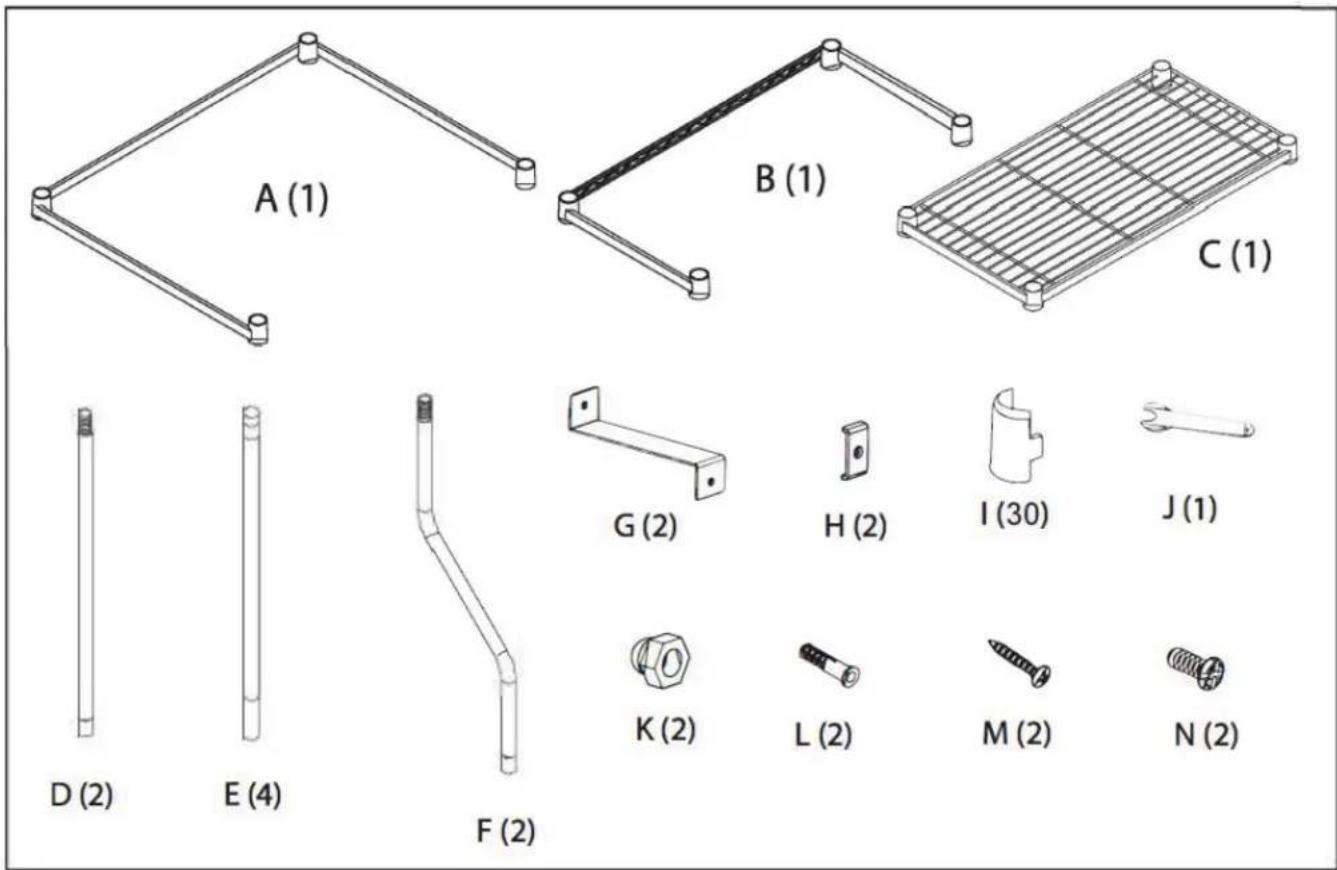 DANBY DLS060WDB - COMPONENTS - 1