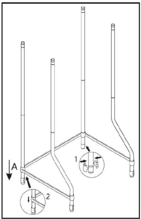 DANBY DLS060WDB - Étape 2: Assemblage du cadre de support inférieur - 2