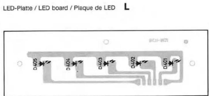 LED-Platte / LED board / Plaque de LED L D405 D404 D403 D402 D401