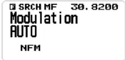UNIDEN BCD260DN - Modifier la modulation - 1