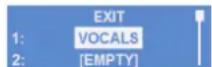 ELECTRO-VOICE ZLX‑8‑G2 - RECALL(调用)菜单 - 1