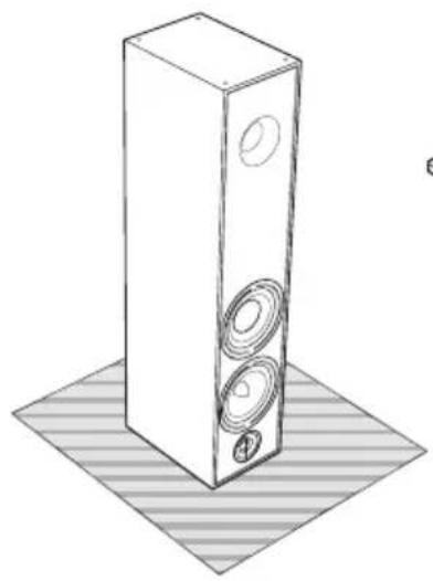 TRIANGLE Borea BR10 - Pedestal and spikes assembly - 1