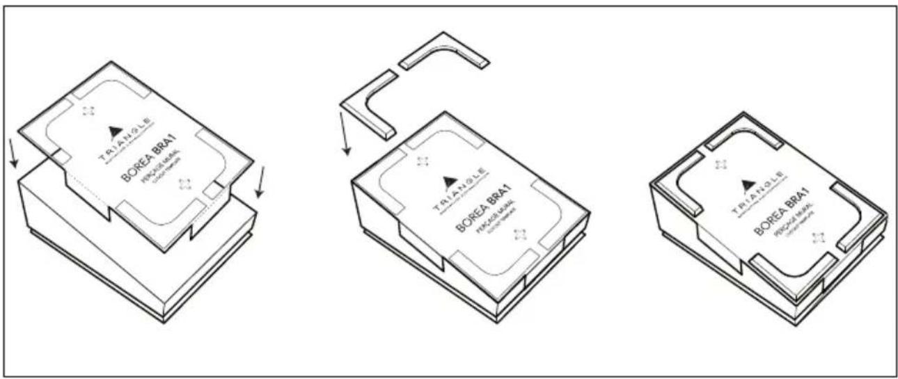 TRIANGLE Borea BR10 - Assembling the pads of the BRA1 - 3