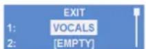 ELECTRO-VOICE ZLX‑15P‑G2 - Menu RECALL - 1