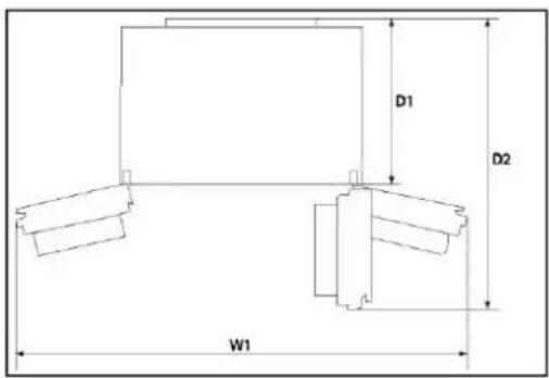 HAIER HSW59F18DNMM - Spazio necessario - 1
