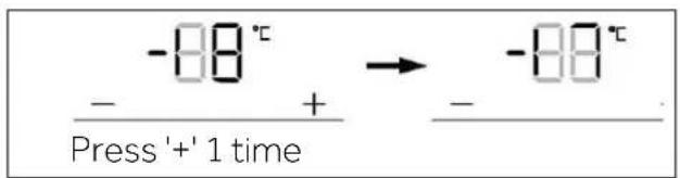 HAIER HSW59F18DNMM - Adjust the temperature for freezer - 2
