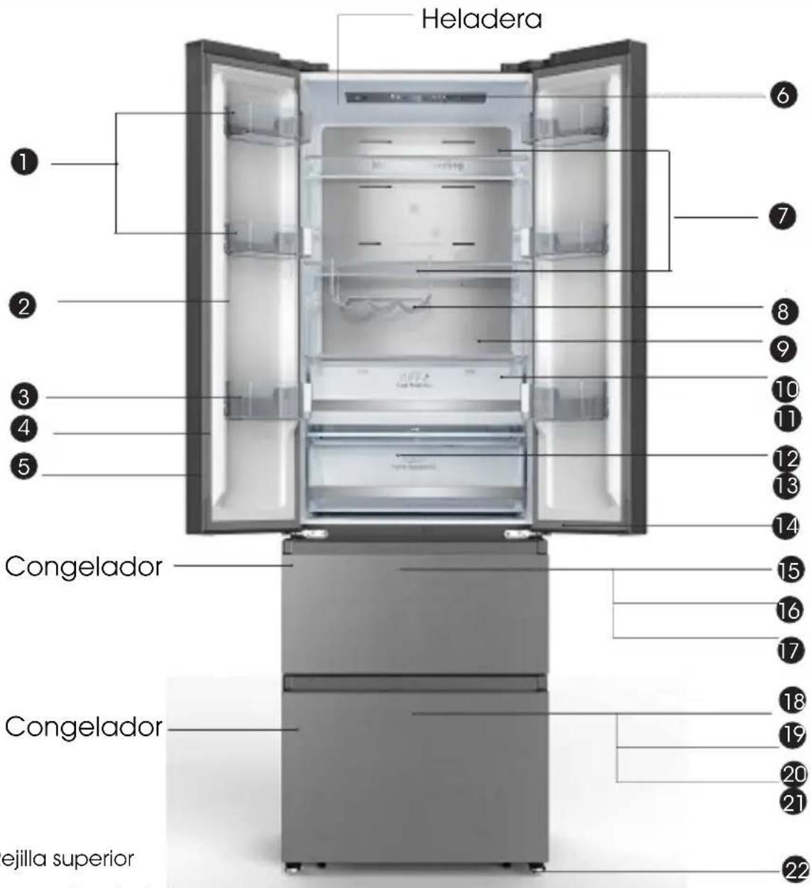 HISENSE RF632N4BCE - Descripción del aparato - 1