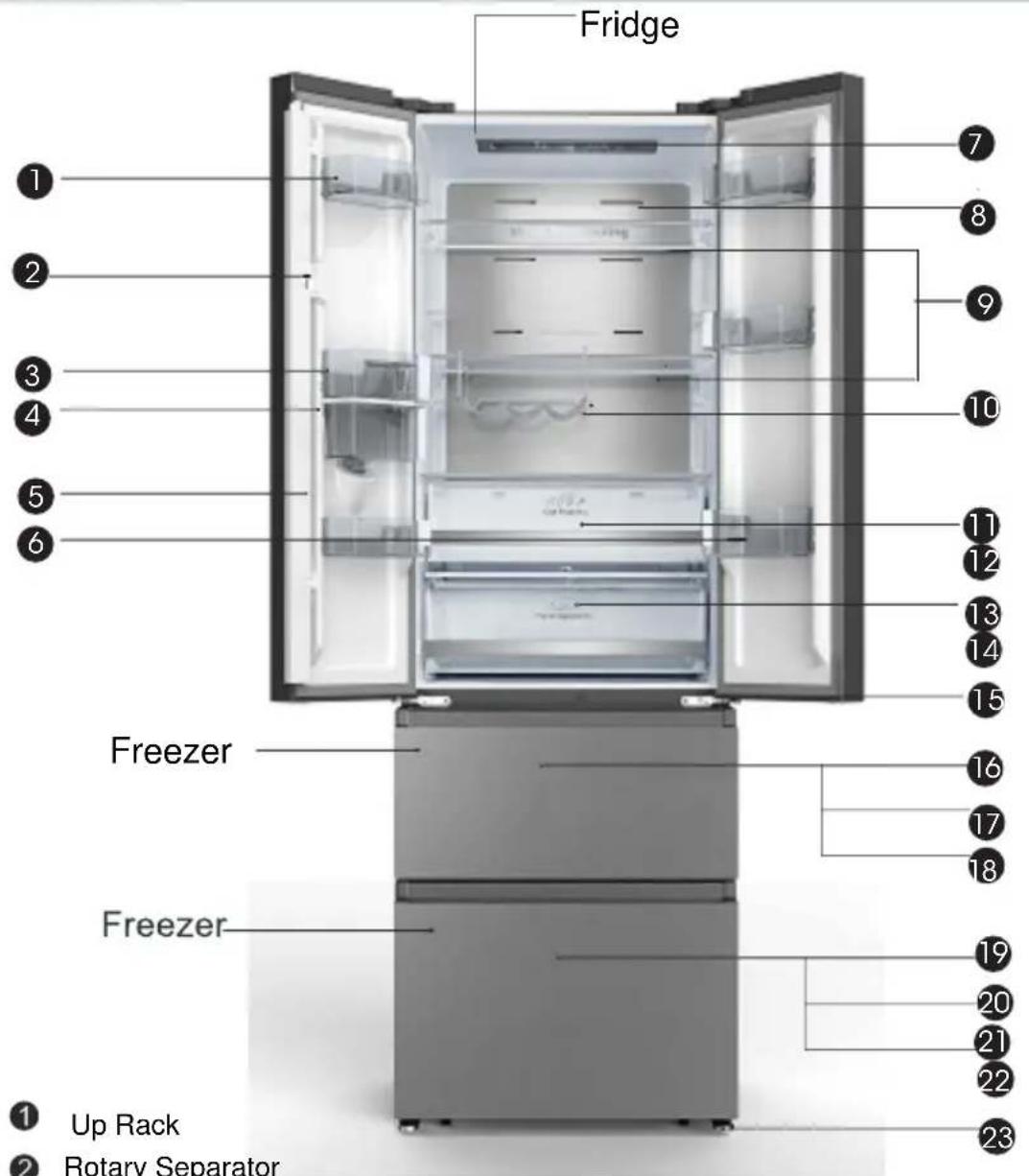 HISENSE RF632N4BCE - Installing the lower drawer - 5