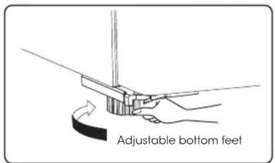 HISENSE RF632N4BCE - Leveling of appliance - 2