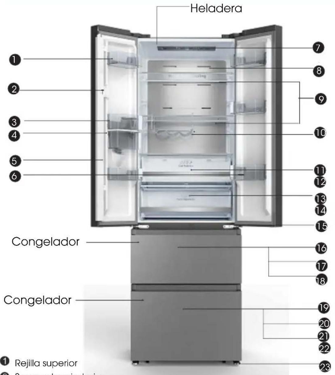 HISENSE RF632N4BCE - Descripción del aparato - 1