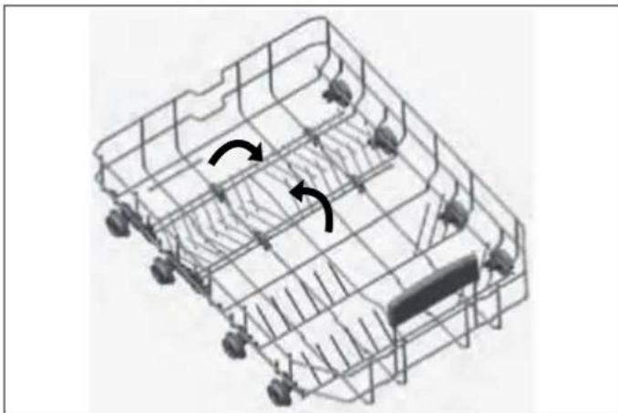 BERTAZZONI DW24S3IPV - PUAS PLEGABLES DE LA CESTA INFERIOR - 1