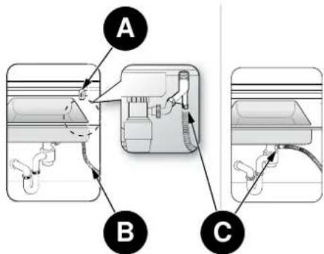 BERTAZZONI DW24S3IPV - CONEXION DE LA MANGUERA DE DESAGUE - 3