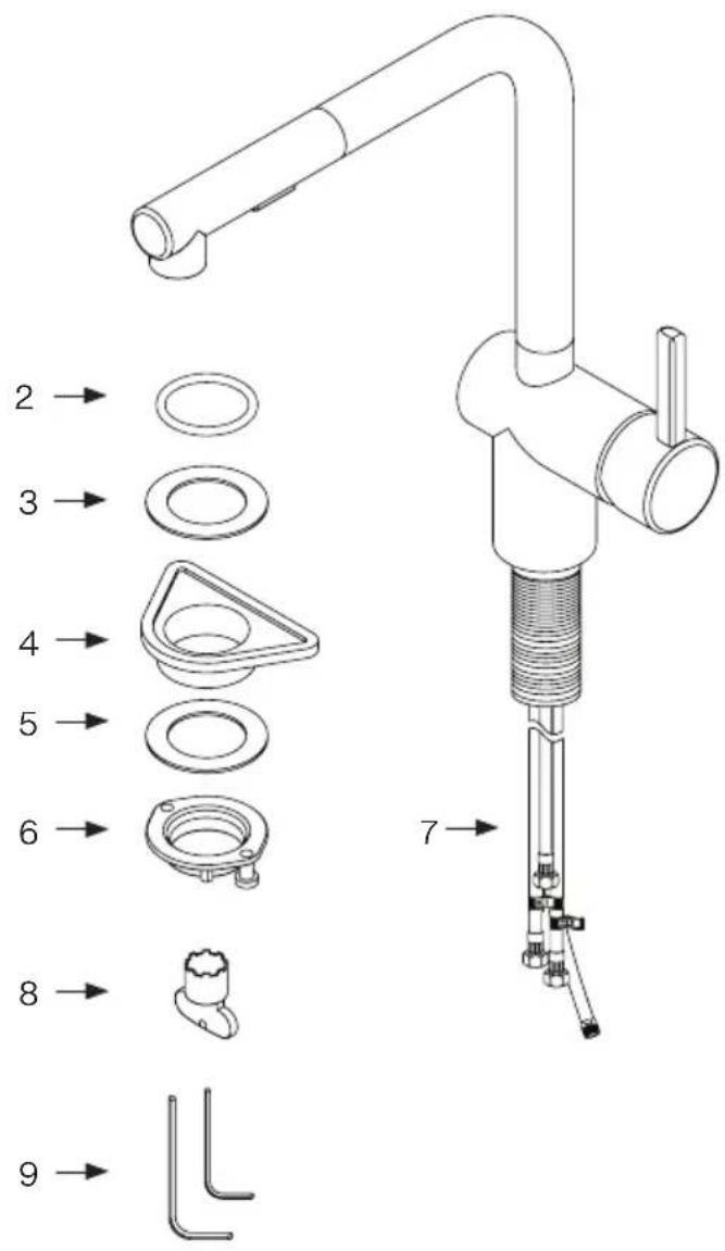 FRANKE ATL-PO-304 - Contenu de l'emballage ATL-PO-304 - 1