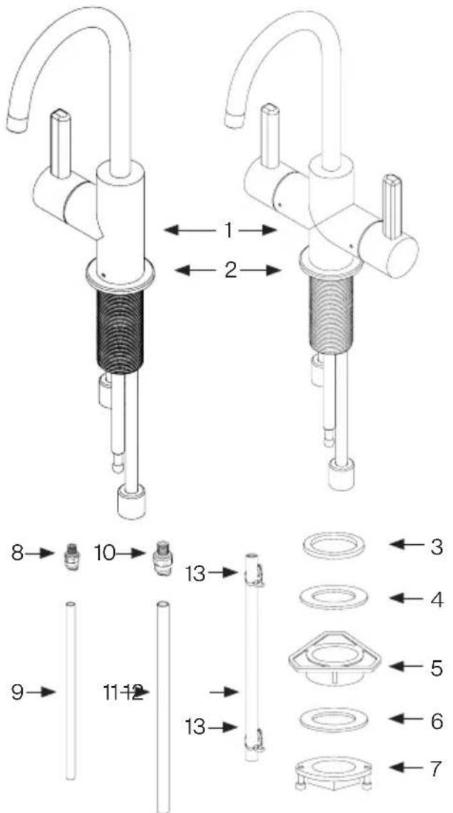 FRANKE EOS-FW-304 - EOS-HO-304 EOS-HC-304 EOS-FW-304 - 1