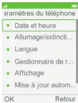 ORANGE Hapi 30 - Changer la date et l'heure - 3