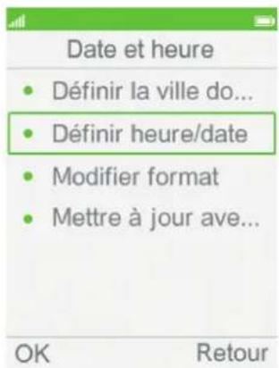 ORANGE Hapi 30 - Changer la date et l'heure - 4