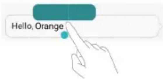 ORANGE Dive 70 - Éditer un texte - 2