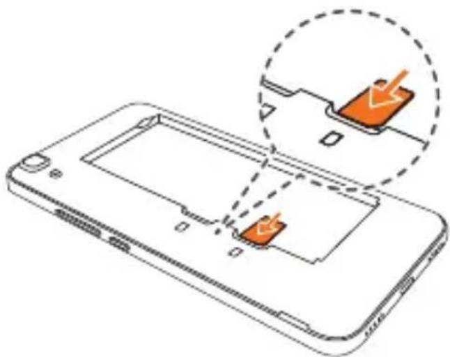 ORANGE Dive 70 - Insérer ou extraire la carte SIM - 1